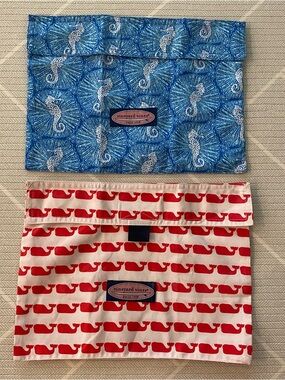 Vineyard Vines Swim Beach Travel Accessory Bag Storage Pouch Lot of 2